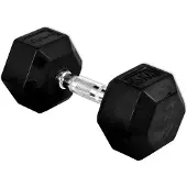 Olive Hex Dumbbell 15kg Zilver 15 kg