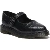 Dr. Martens Ballerina's Elphie MJ Mary Jane Shoe Black New Vibrance Croco dames - Zwart - 41