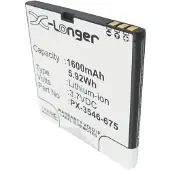 123accu Simvalley PX-3546 / PX-3546-675 accu (1600 mAh, huismerk)