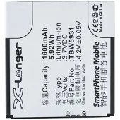 123accu K-Touch TBW5931 accu (1600 mAh, huismerk)