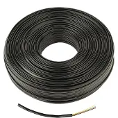 Cablexpert Telefoonkabel 4-aderig op rol - CCS (AWG32) / zwart - 100 meter