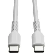 123inkt USB-C naar USB-C 2.0 oplaadkabel wit (1 meter)