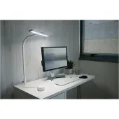 Unilux Strata Base LED tafellamp, wit, 66 cm, dimbaar, afstandsbediening, USB