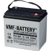 VMF EV6-205 AGM Deep Cycle accu (6V, 205 Ah, T22 terminal)