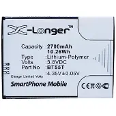 123accu Zopo BT55T accu (3.7 V, 2700 mAh, huismerk)