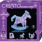 Kosmos CreAtto Rocking Horse – Hobbypakket – Bouw 4 verlichte 3D-modellen – Hobbelpaard