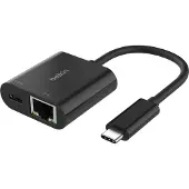 Belkin USB-C naar Ethernet-adapter - - Connect - 100 W - 10/100/1000 Mbits - Zwart