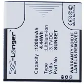 123accu Wiko Goa / Sunset accu (1200 mAh, huismerk)