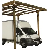 Solid Carport Base S7762 406x506x400cm