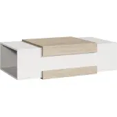 En.casa Salontafel Eljak 110x57x31 cm wit en travertin []