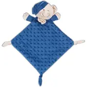 Interbaby knuffeldoekje Beer junior 28 x 17 cm polyester navy