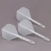 Cuesoul - ROST T19 Integrated Dart Flights - Standard Shape - Clear