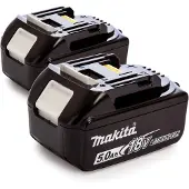 Makita BL1850B Duopack 18V Li-Ion Accu-5.0Ah (2st) - Gereedschap Accu's - De Batterij Is Uitgerust Met LED Indicator - Lithium-Ion Technology - 2x
