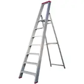 Little Jumbo 4741000107 SuperPRO Industrietrap - Enkel - Aluminium - 1 X 7 Treden - Max. Werkhoogte 3,70m