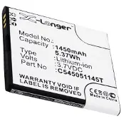 123accu Blu C545051145T accu (1450 mAh, huismerk)