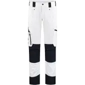 Workman 9004 STRETCH Worker P2S Werkbroek - Wit / Navy - Maat 50 (34/34) - Loose Fit
