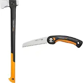 Fiskars X32 Splitting Axe Set 1075435 kloofbijl + vouwzaag