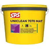 SPS Uniclean 7070 Mat Muurverf - Op Kleur Gemengd - 4L