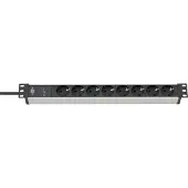 Brennenstuhl Alu-Line 19" overspanningsbeveiliging 19.500 A 8-voudig 2m H05VV-F3G1,5