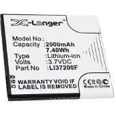 123accu Medion LI37200F accu (2000 mAh, huismerk)
