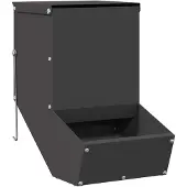 vidaXL Konijnenvoerbak Zwart 17,5 x 26 x 28,5 cm 1,5 kg