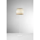 LUCE Design Vloerlamp Gazebo, crème / amber, Woon-/ Eetkamer, Hout, vloerlamp hout