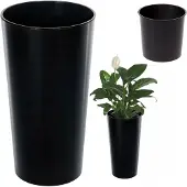 Lamela Lilia Pot Zwart Hoogglans 25x47cm met Inzetstuk