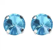 Charme Bijoux Magneet oorbellen 10 mm Aqua Blauw