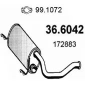 ASSO 36.6042 Uitlaat middendemper