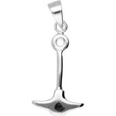 MOOYE ® - Collectie Zilveren Pikhouweel kettinghanger