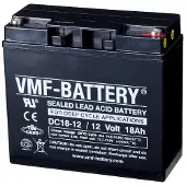 VMF DC18-12 AGM Deep Cycle Loodaccu (12V, 18 Ah, T3 terminal)