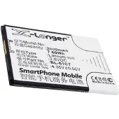 123accu koobee BL-61CT accu (2000 mAh, huismerk)