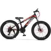 Velo Urban 24 Inch Kinder Mountainbike – 21-speed Shimano – Schijfremmen – Rood & Zwart