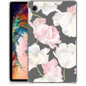 B2Ctelecom Samsung Galaxy Tab A11/Tab A9 Siliconen Hoesje Lovely Flowers