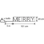 Luca Lighting Kerst wandlamp zwart MERRY incl. LED met timer IP44 - Yoro