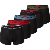HUGO Boxershorts opaal / olijfgroen / rood / zwart