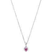Lucardi Ketting 'Herz' zilver