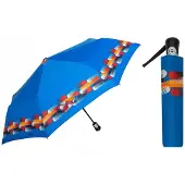 Parasol Automatische damesparaplu met lederen handvat - Sterk en windbestendig