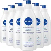 Nivea 6x Bodylotion Met Pomp Express 400 Ml