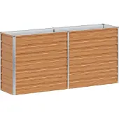 vidaXL Verhoogde plantenbak Lichtbruin 160 x 40 x 77 cm