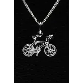MOOYE ® - Collectie Zilveren Mountainbike ketting hanger