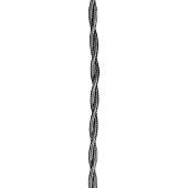 Bailey Textielsnoer gedraaid metallic zilver 2 x 0.75mm², 3 meter