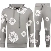 Top Star Dik geweven trainingspak met bloemenprint all over print bloemenpak