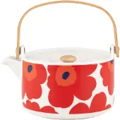 Marimekko Unikko theepot 0,7 l White-red-blue