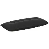 vidaXL Rugkussen Zwart 120 x 50 cm Corduroy stof