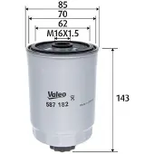Valeo 587182 Brandstoffilter