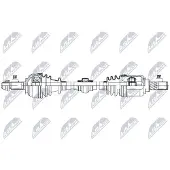 NTY NPW-NS-198 Aandrijfas