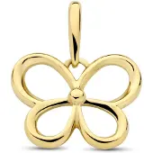 New Bling - 9NBG-0906 - 14K geelgouden Hanger – Open Vlinder – Dames Hanger