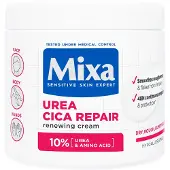 Mixa Urea Cica Repair+ Herstelondersteunende Crème – Droge en Ruwe huid - Gezicht, Lichaam en Handen - 400 ml
