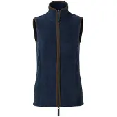 Premier - "Artisan" damesvest LT2708 (XL) (Marineblauw/Bruin)